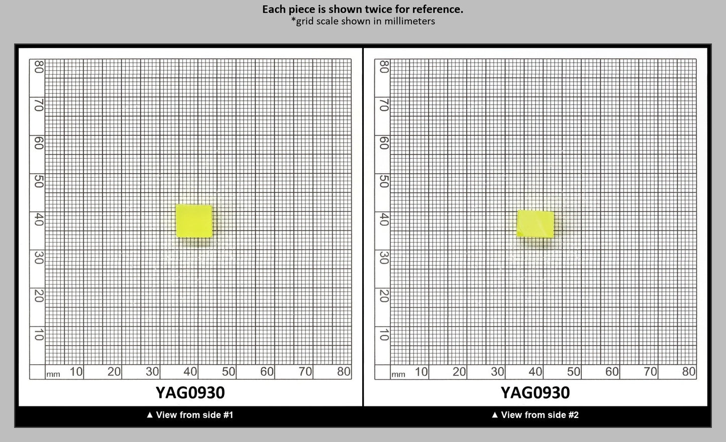 Neon Yellow YAG Polycrystalline (Ceramic) Faceting Rough : YAG0930