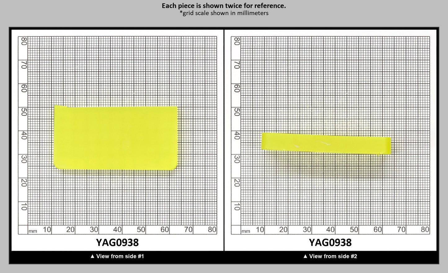 Neon Yellow YAG Polycrystalline (Ceramic) Faceting Rough : YAG0938