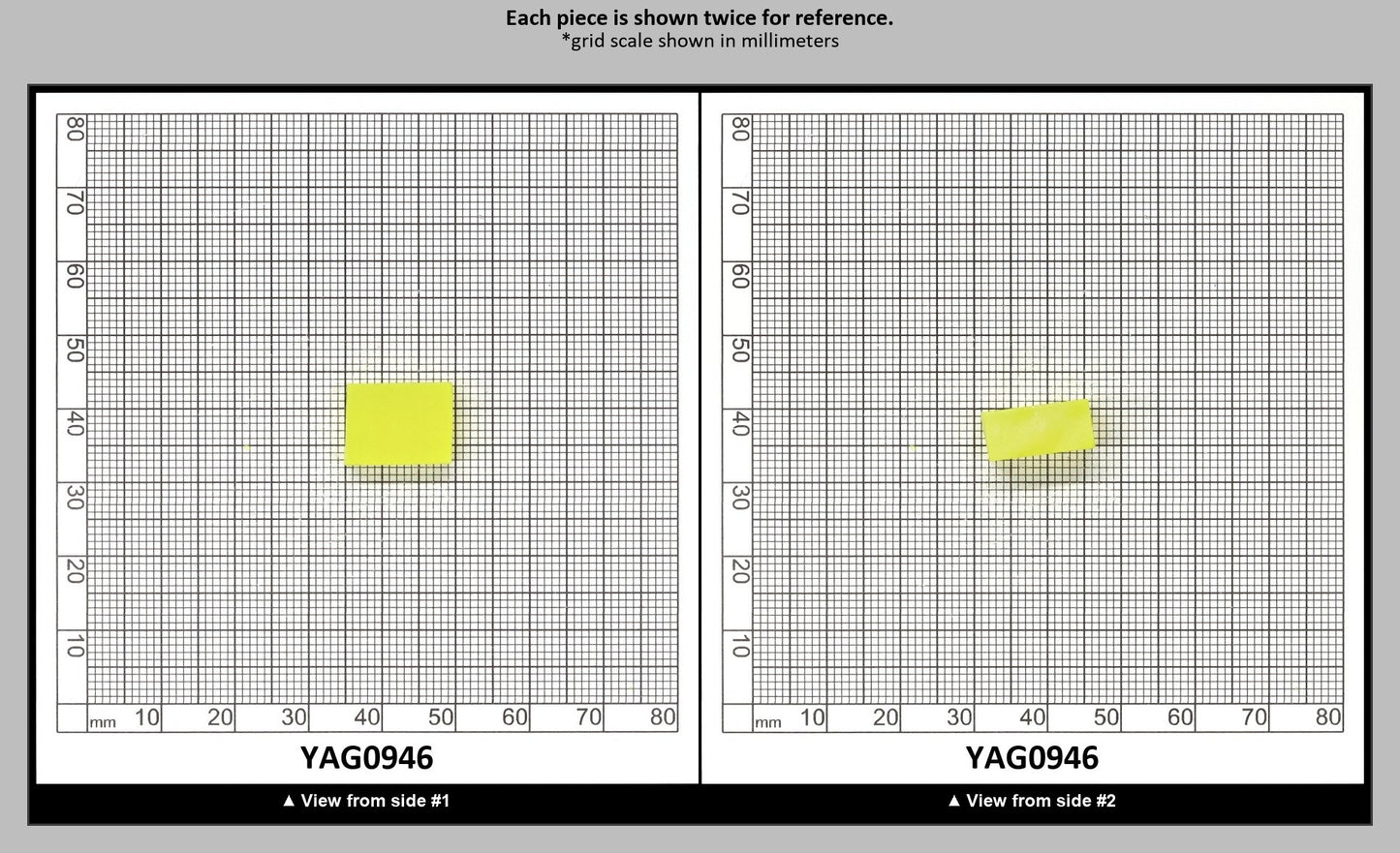 Neon Yellow YAG Polycrystalline (Ceramic) Faceting Rough : YAG0946