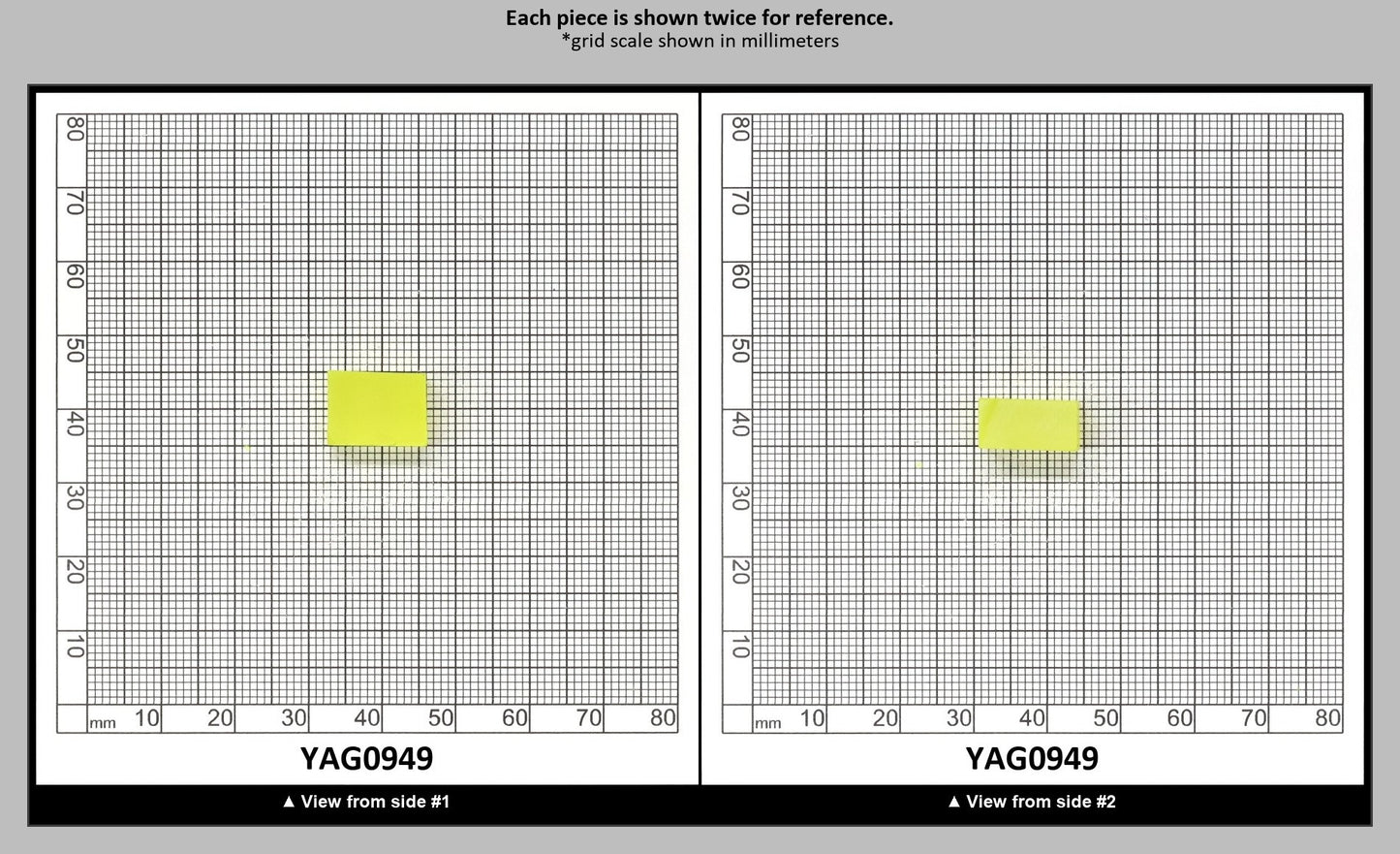 Neon Yellow YAG Polycrystalline (Ceramic) Faceting Rough : YAG0949