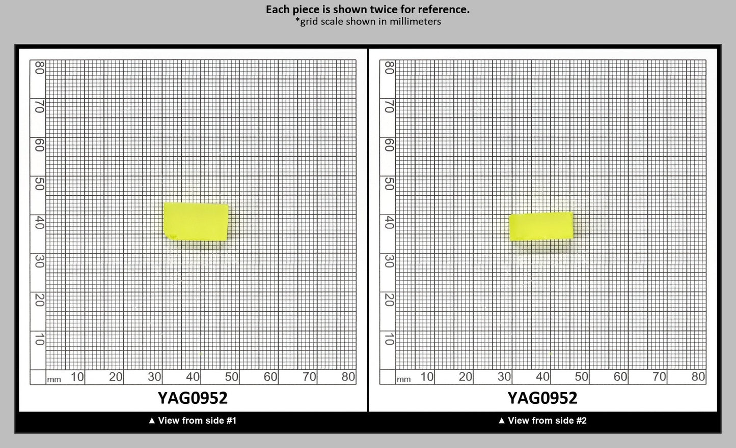 Neon Yellow YAG Polycrystalline (Ceramic) Faceting Rough : YAG0952