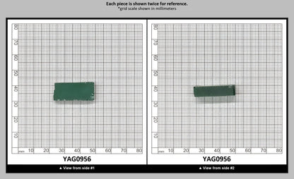 Green YAG (Ceramic) Faceting Rough for Gem Cutting - Various Sizes : YAG0956