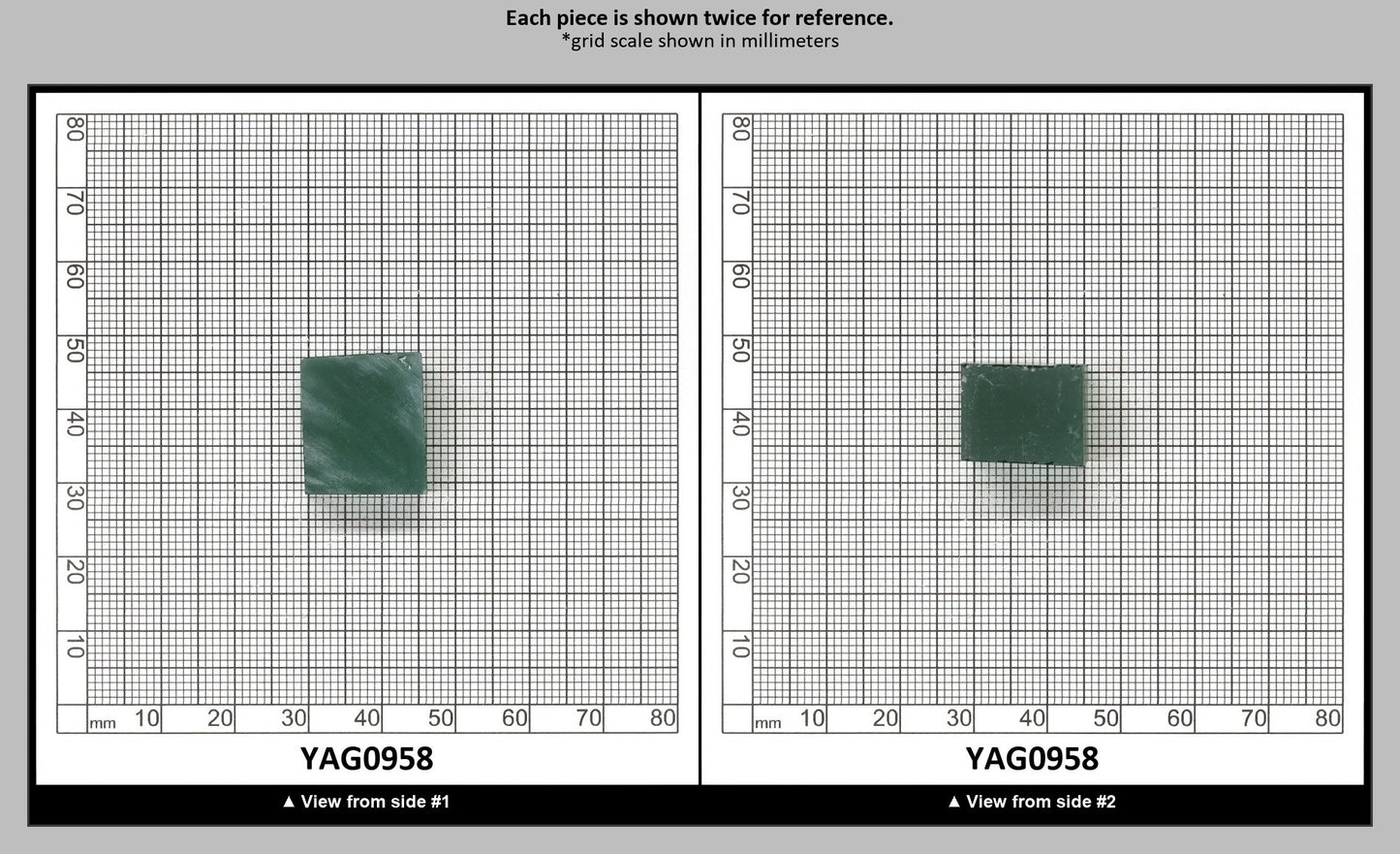 Green YAG (Ceramic) Faceting Rough for Gem Cutting - Various Sizes : YAG0958