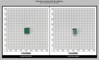 Green YAG Polycrystalline (Ceramic) Faceting Rough : YAG0960