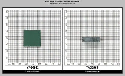 Green YAG Polycrystalline (Ceramic) Faceting Rough : YAG0962