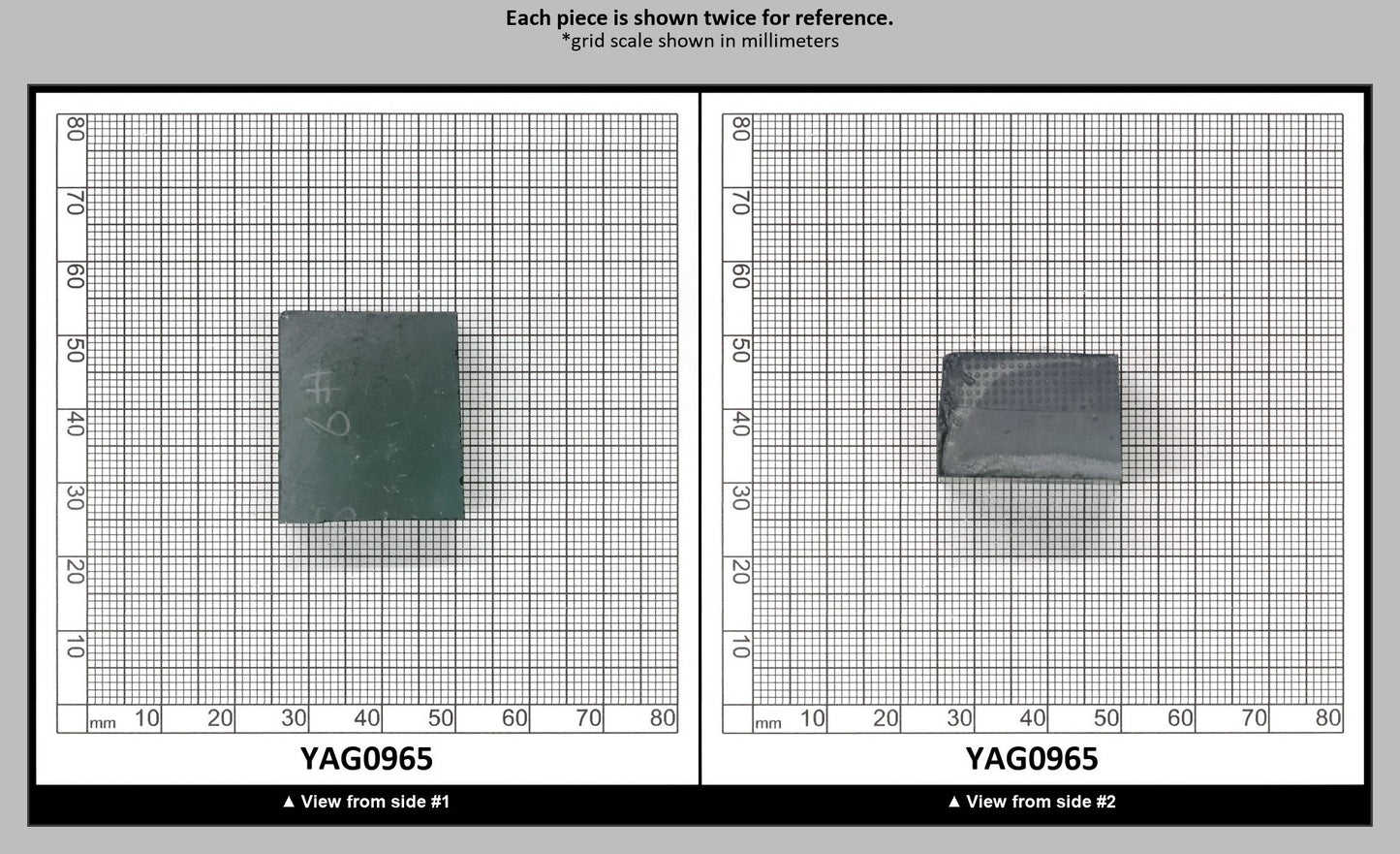 Green YAG (Ceramic) Faceting Rough for Gem Cutting - Various Sizes : YAG0965