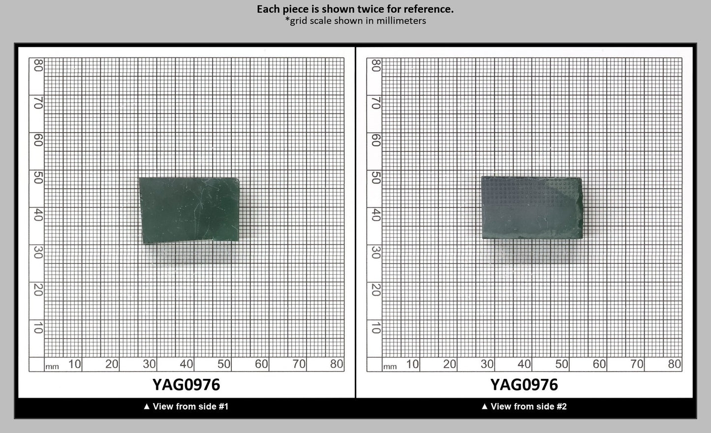 Green YAG (Ceramic) Faceting Rough for Gem Cutting - Various Sizes : YAG0976