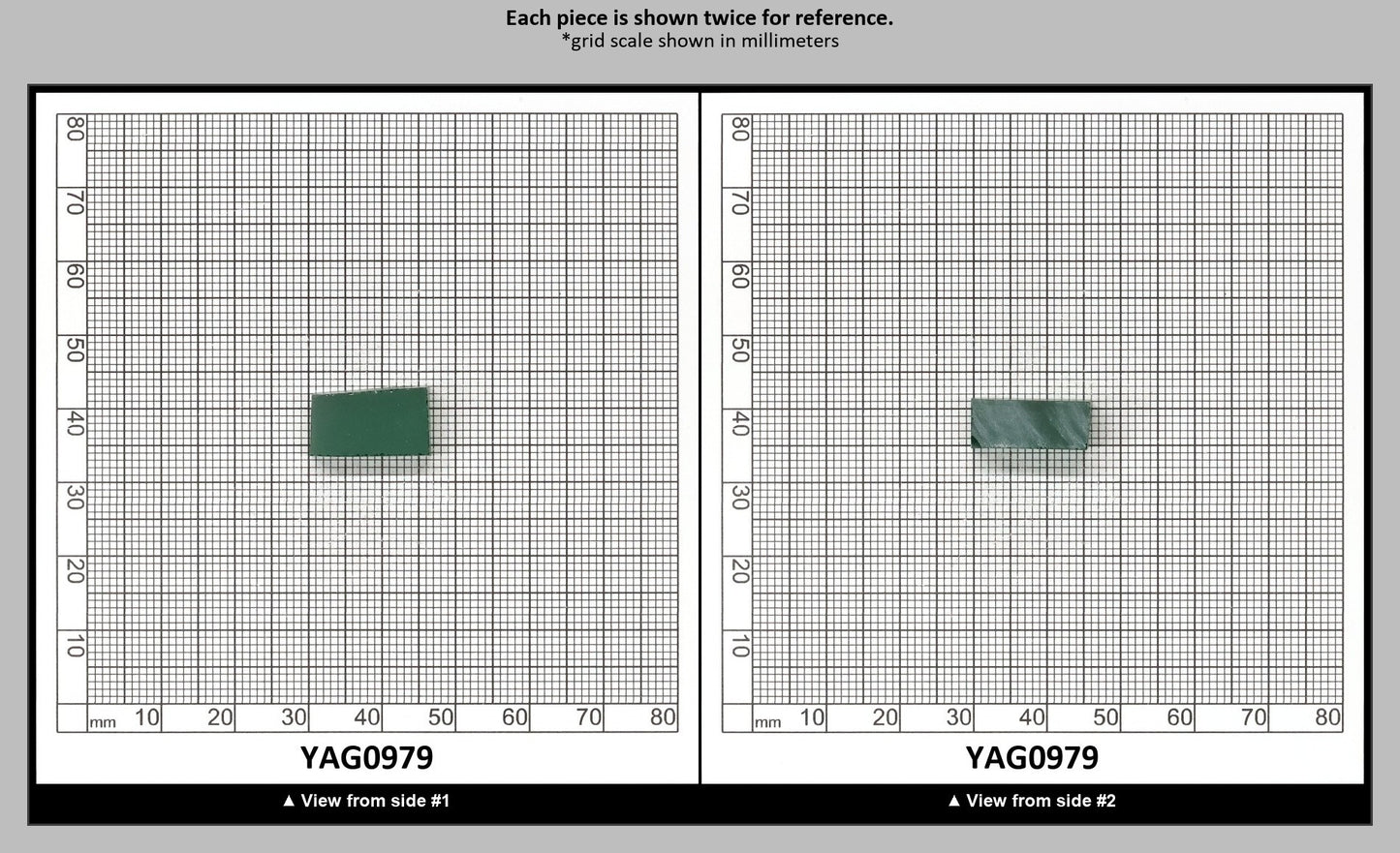 Green YAG (Ceramic) Faceting Rough for Gem Cutting - Various Sizes : YAG0979