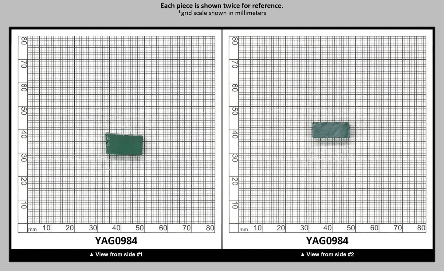 Green YAG (Ceramic) Faceting Rough for Gem Cutting - Various Sizes : YAG0984