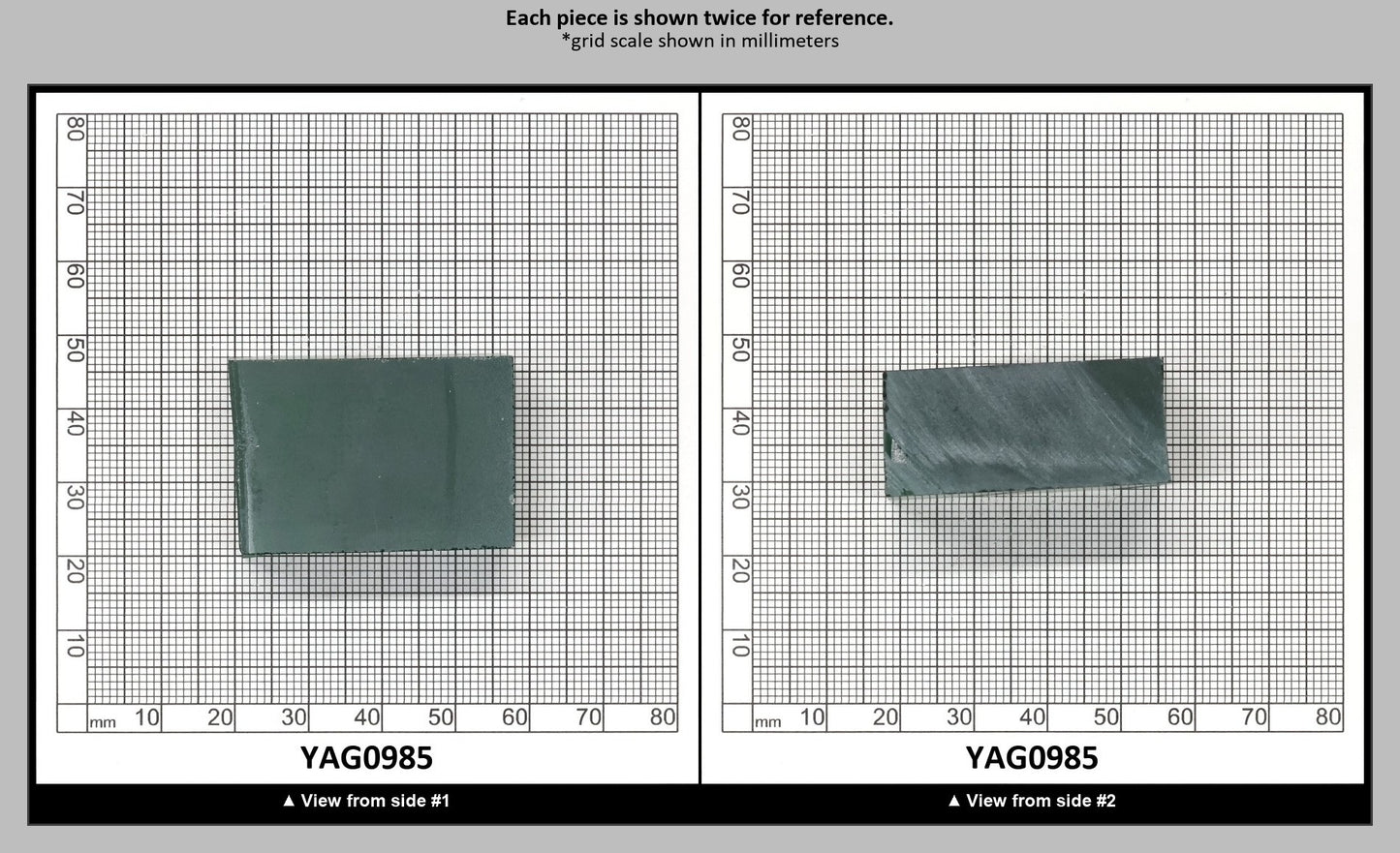 Green YAG (Ceramic) Faceting Rough for Gem Cutting - Various Sizes : YAG0985