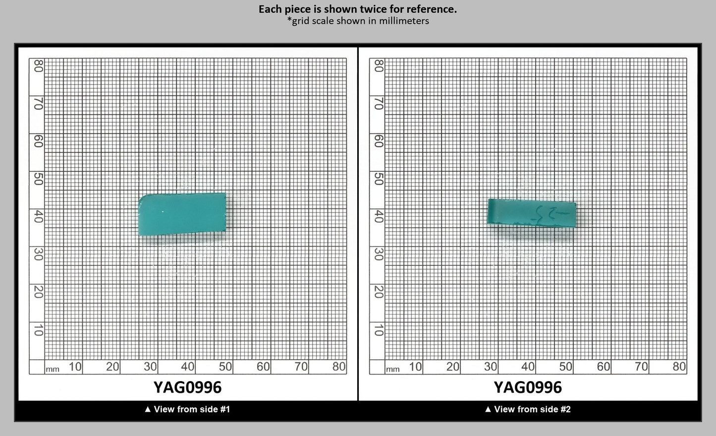 Paraiba YAG Polycrystalline (Ceramic) Faceting Rough : YAG0996