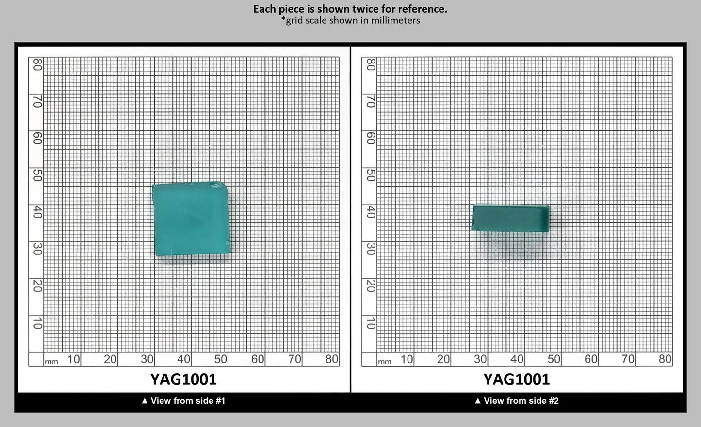 Paraiba YAG Polycrystalline (Ceramic) Faceting Rough : YAG1001