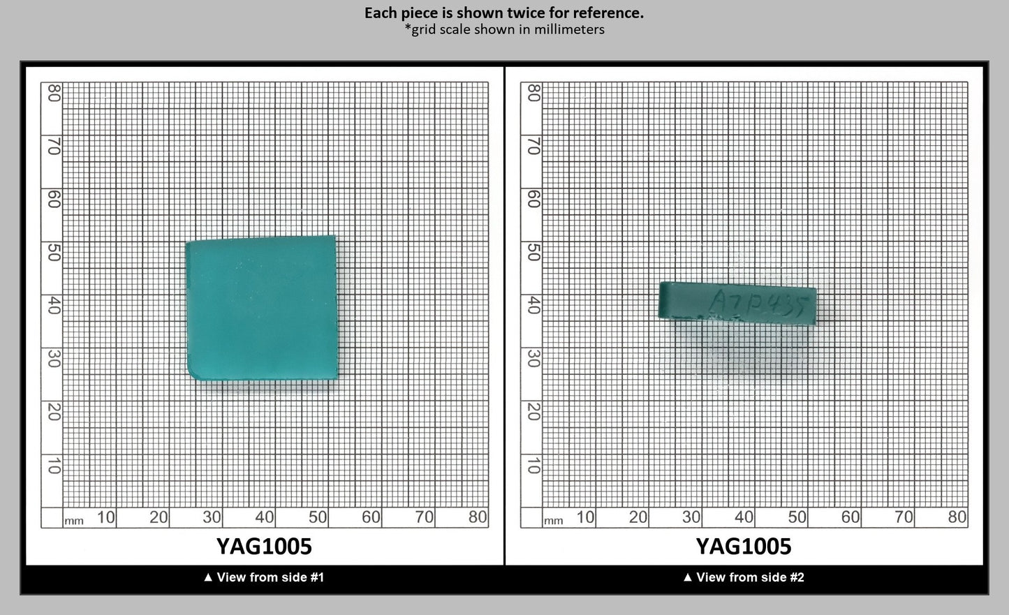 Paraiba YAG Polycrystalline (Ceramic) Faceting Rough : YAG1005