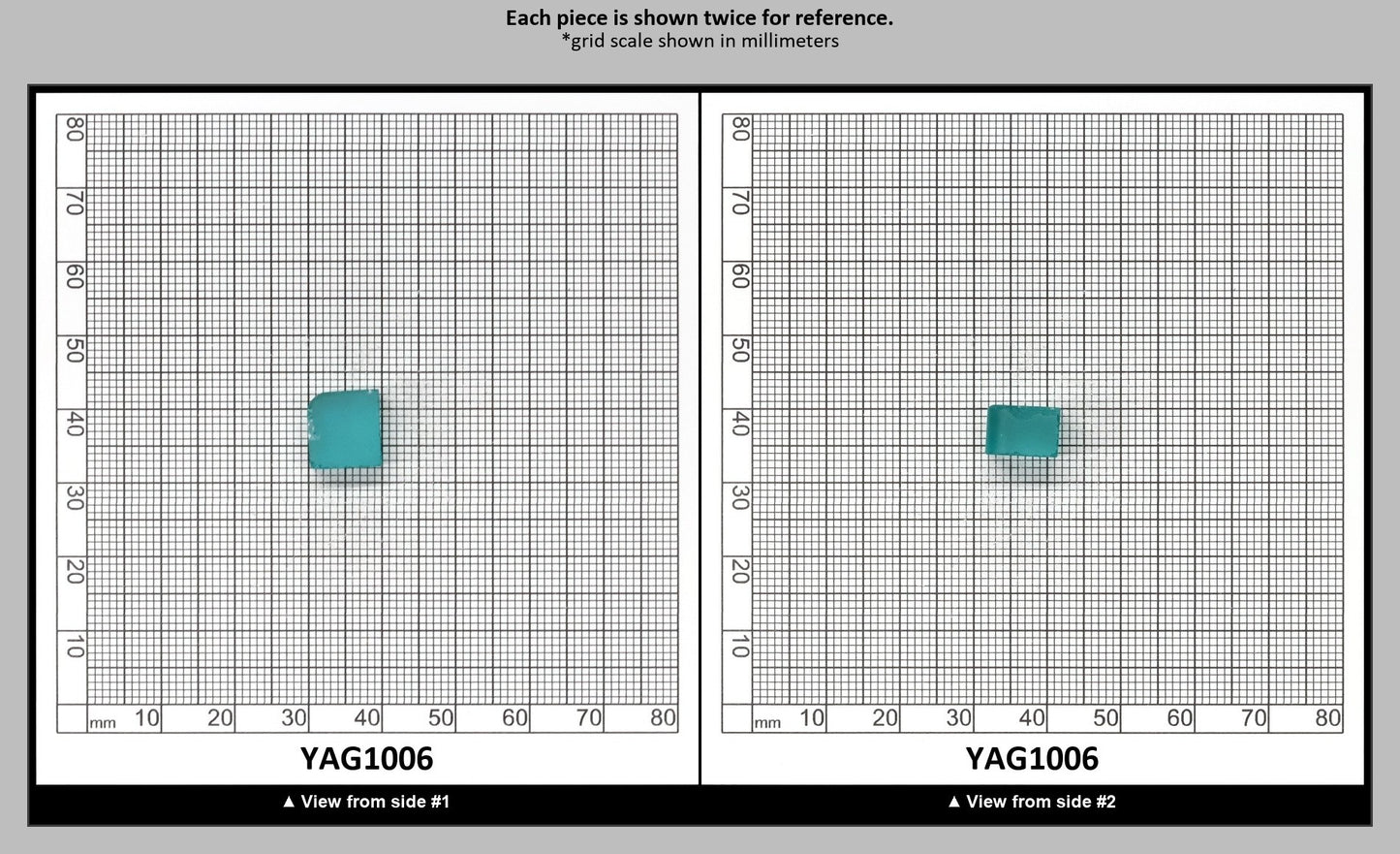 Paraiba YAG Polycrystalline (Ceramic) Faceting Rough : YAG1006