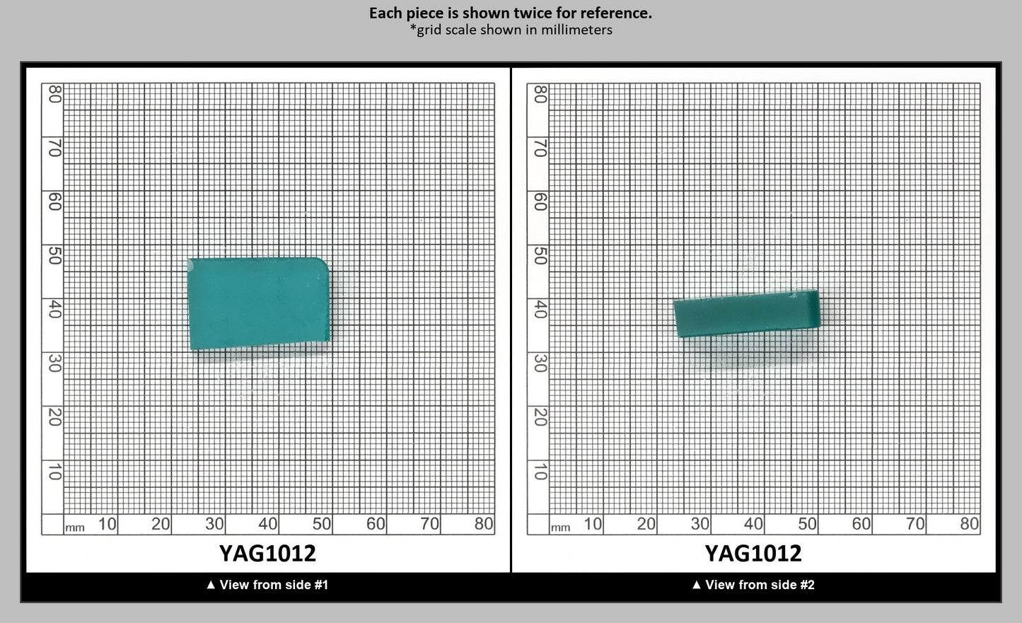 Paraiba YAG Polycrystalline (Ceramic) Faceting Rough : YAG1012