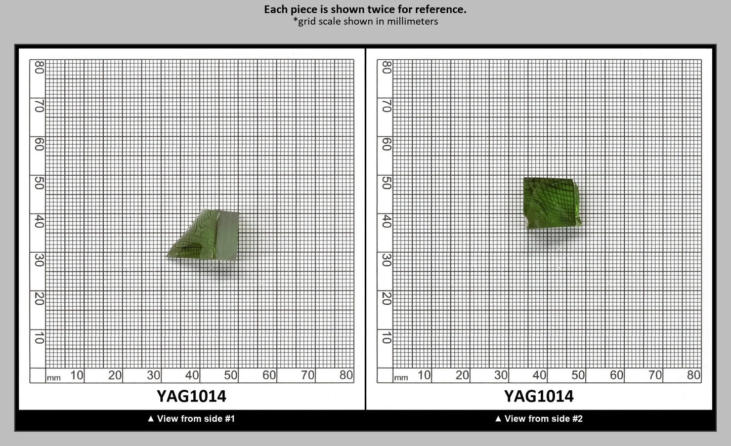 Christmas Garnet YAG Cr3+:YAG Faceting Rough for Gem Cutting - Various Sizes : YAG1014