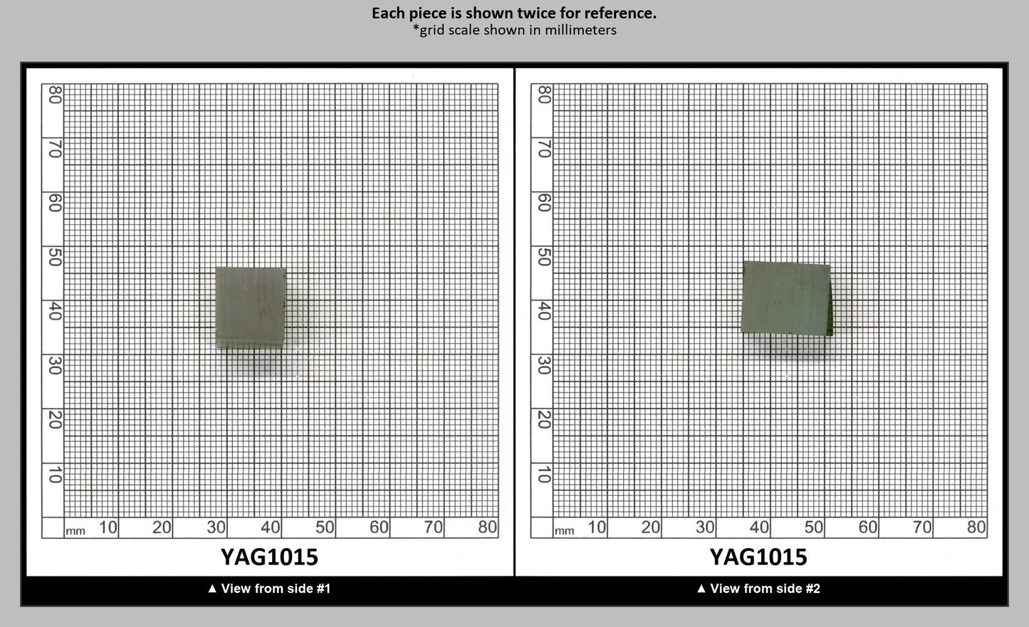 Christmas Garnet YAG Cr3+:YAG Faceting Rough for Gem Cutting - Various Sizes : YAG1015