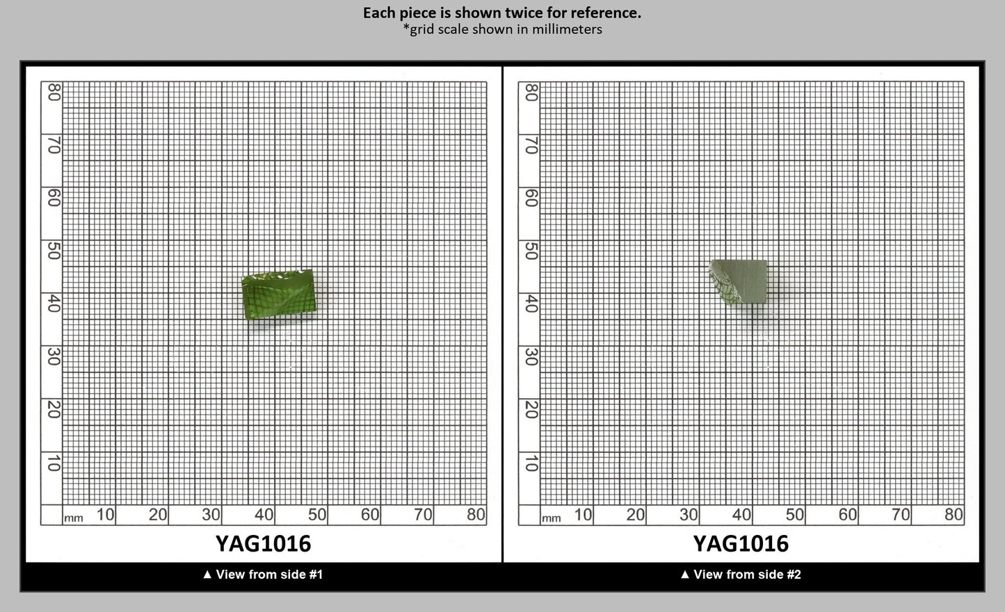 Christmas Garnet YAG Cr3+:YAG Faceting Rough for Gem Cutting - Various Sizes : YAG1016