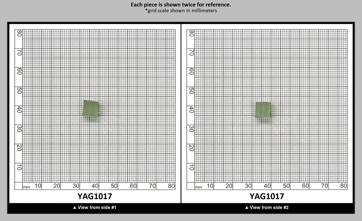 Christmas Garnet YAG Cr3+:YAG Faceting Rough for Gem Cutting - Various Sizes : YAG1017