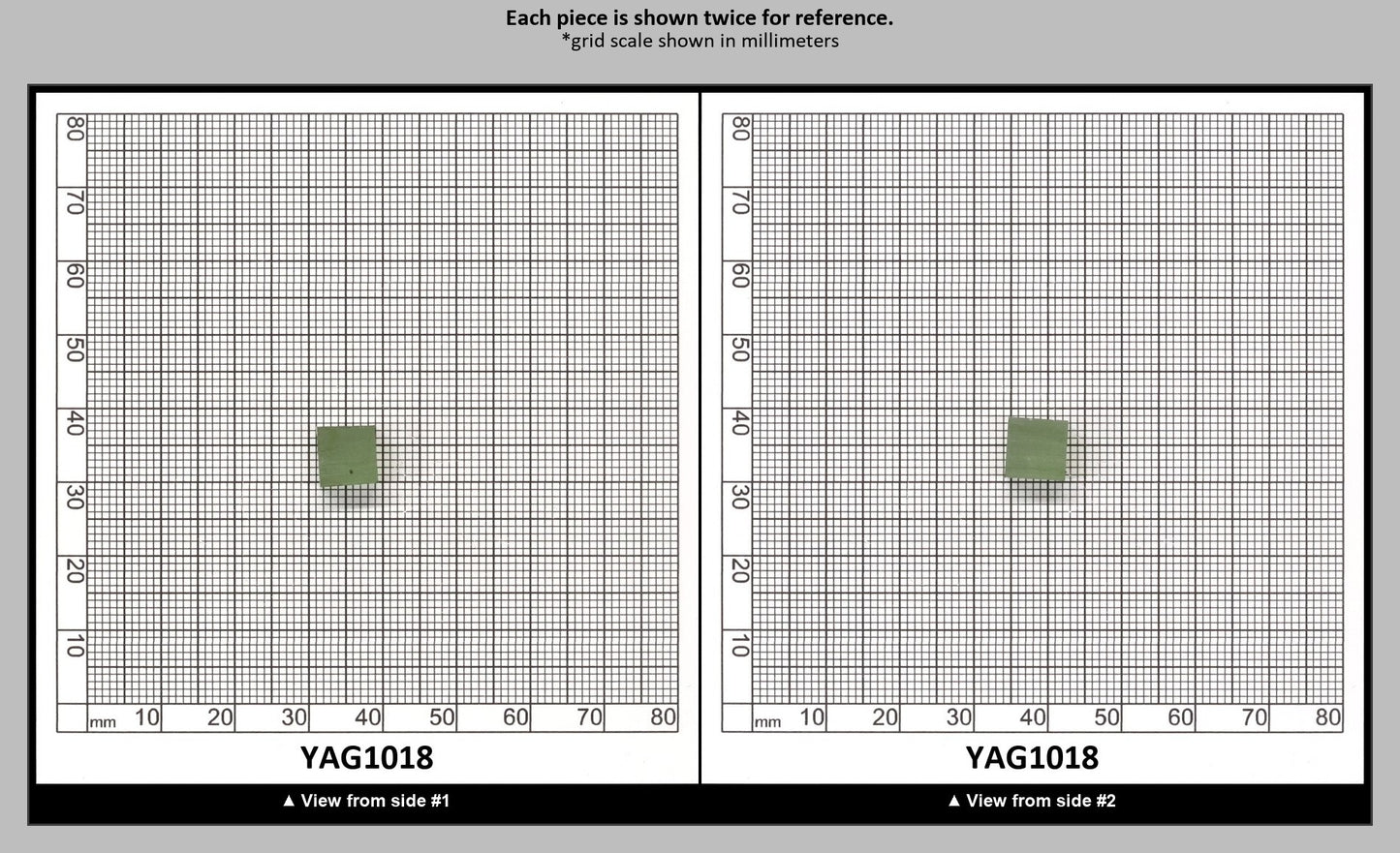 Christmas Garnet YAG Cr3+:YAG Faceting Rough for Gem Cutting - Various Sizes : YAG1018