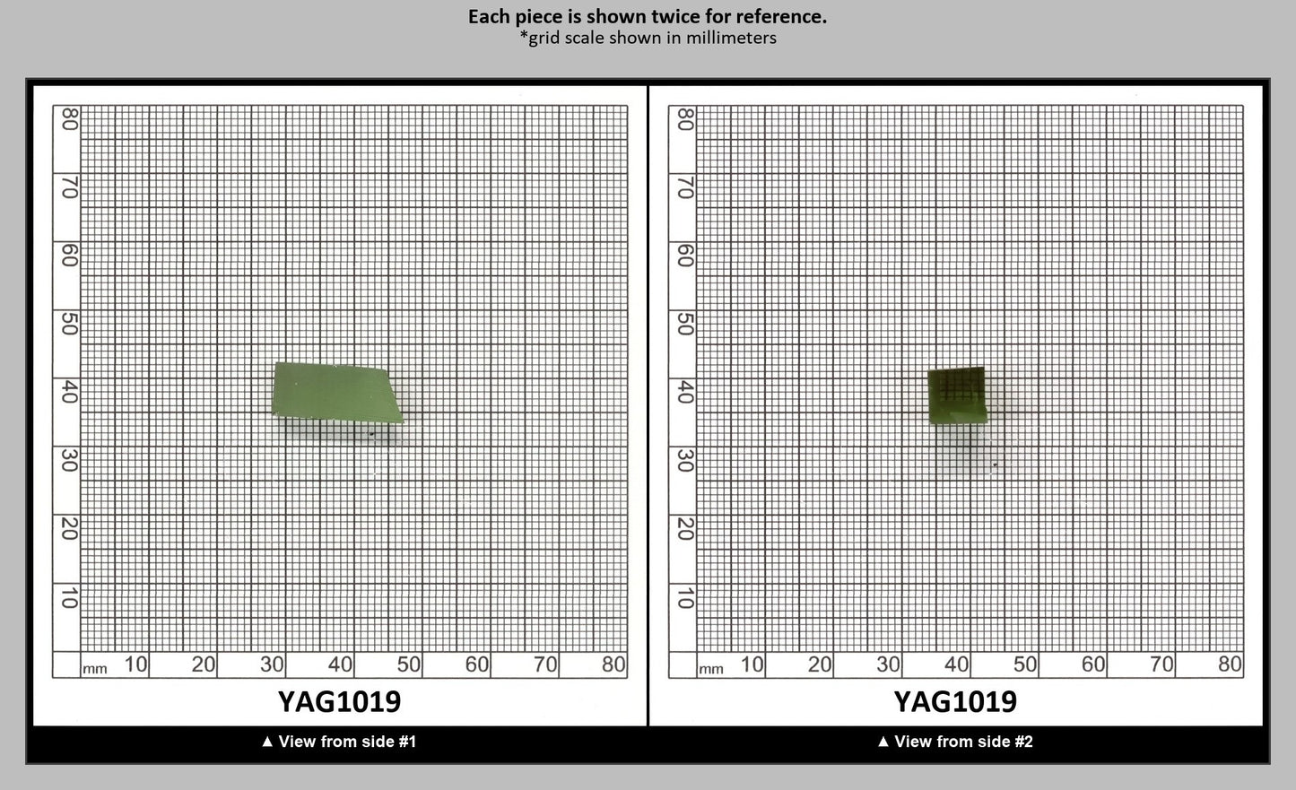 Christmas Garnet YAG Cr3+:YAG Faceting Rough for Gem Cutting - Various Sizes : YAG1019