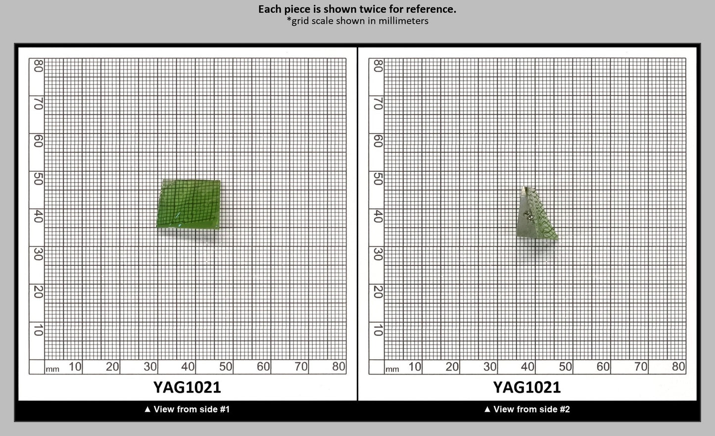 Christmas Garnet YAG Cr3+:YAG Faceting Rough for Gem Cutting - Various Sizes : YAG1021