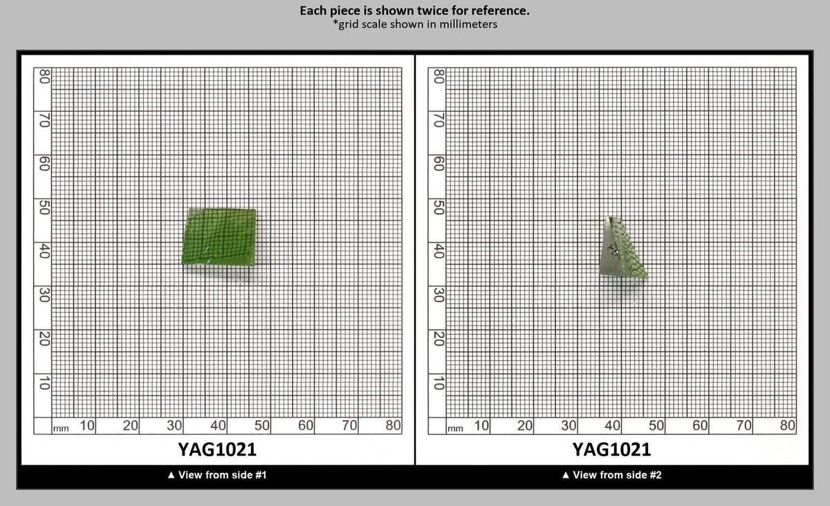 Christmas Garnet YAG Cr3+:YAG Faceting Rough for Gem Cutting - Various Sizes : YAG1021