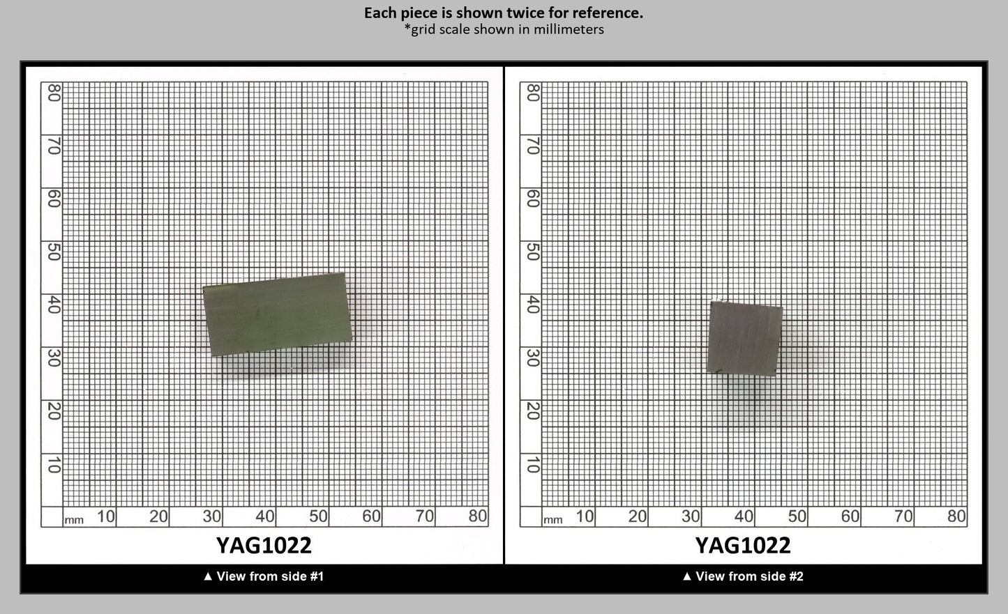 Christmas Garnet YAG Cr3+:YAG Faceting Rough for Gem Cutting - Various Sizes : YAG1022