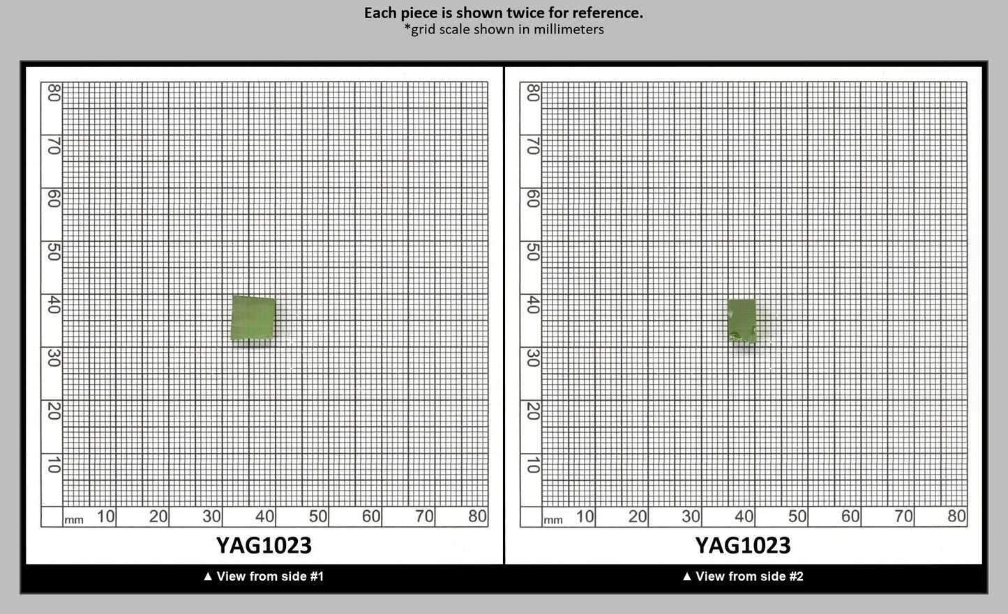 Christmas Garnet YAG Cr3+:YAG Faceting Rough for Gem Cutting - Various Sizes : YAG1023