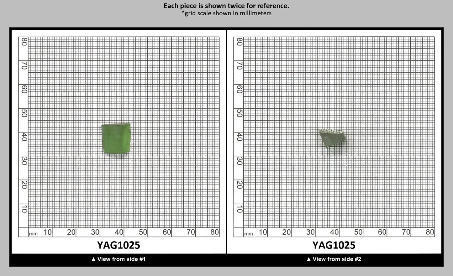 Christmas Garnet YAG Cr3+:YAG Faceting Rough for Gem Cutting - Various Sizes : YAG1025