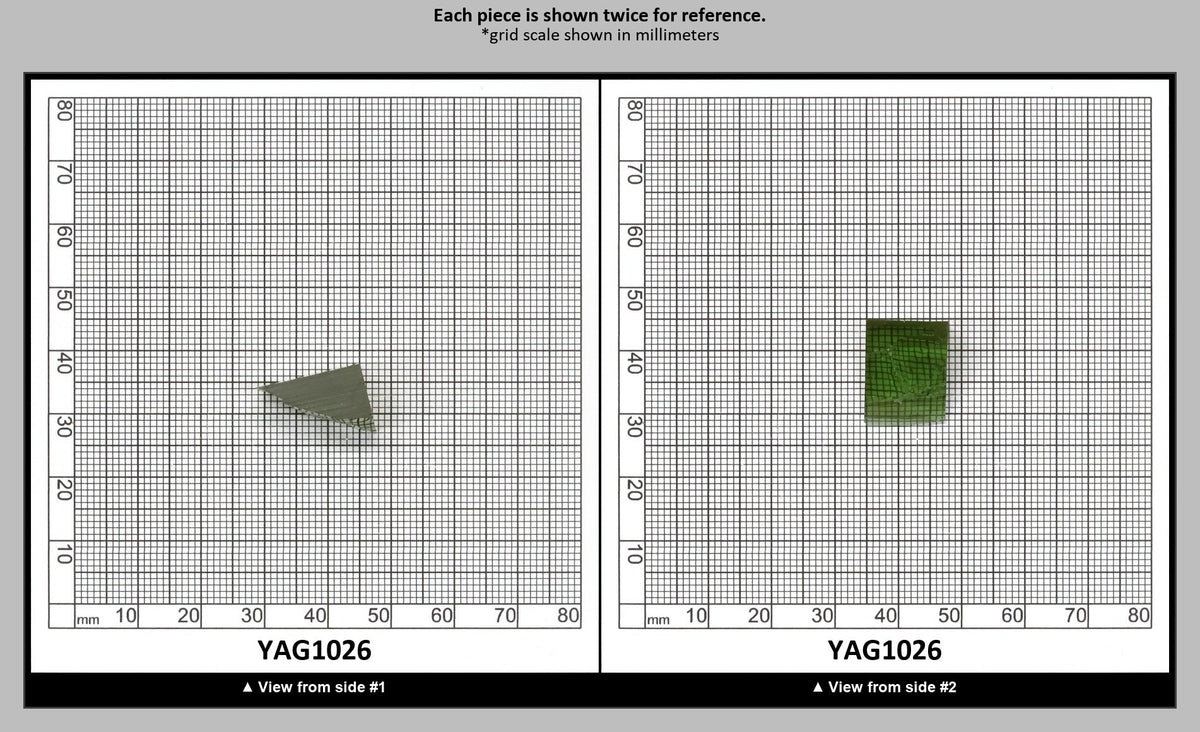 Christmas Garnet YAG Cr3+:YAG Faceting Rough for Gem Cutting - Various Sizes : YAG1026