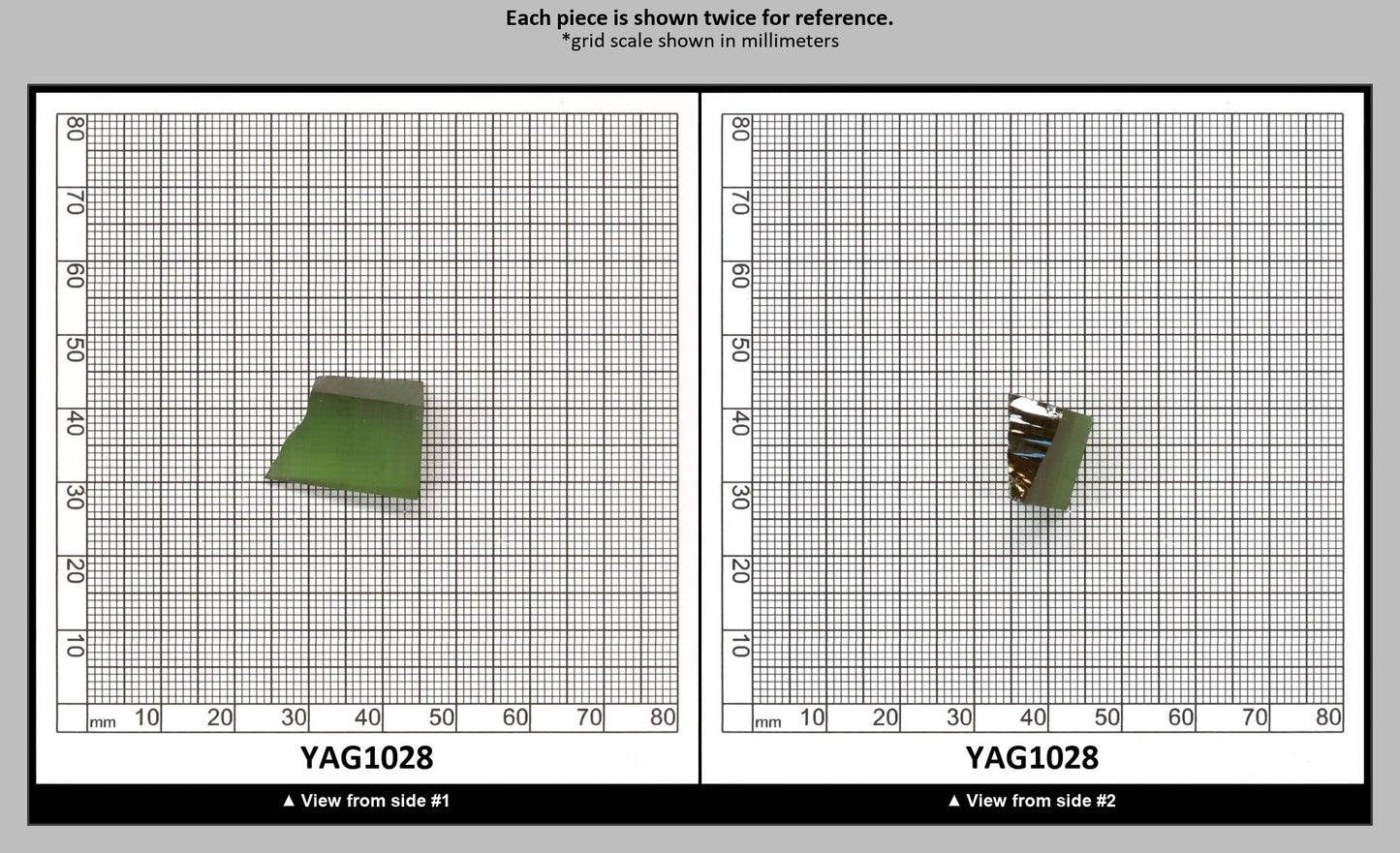 Christmas Garnet YAG Cr3+:YAG Faceting Rough for Gem Cutting - Various Sizes : YAG1028