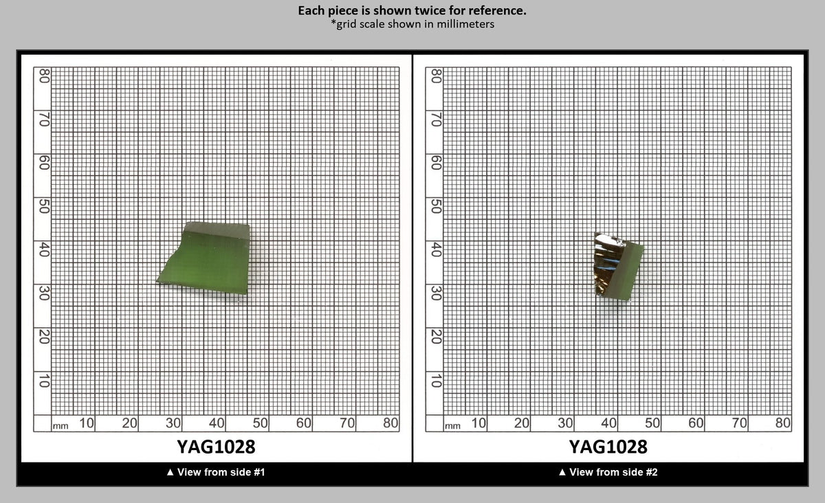 Christmas Garnet YAG Cr3+:YAG Faceting Rough for Gem Cutting - Various Sizes : YAG1028