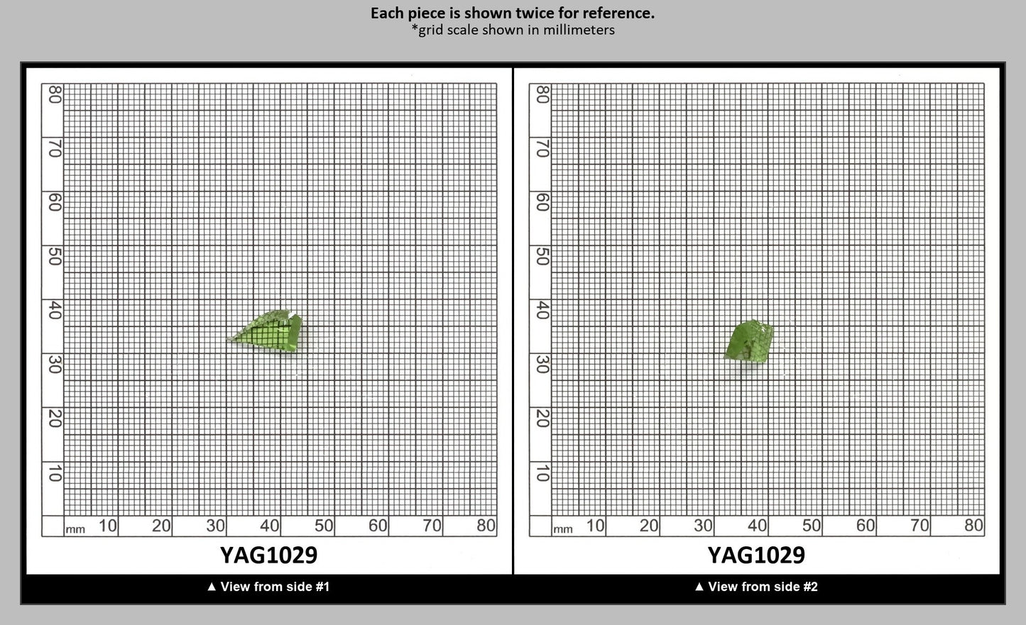 Christmas Garnet YAG Cr3+:YAG Faceting Rough for Gem Cutting - Various Sizes : YAG1029
