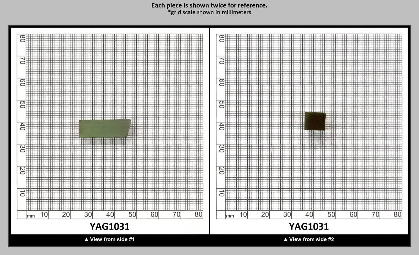 Christmas Garnet YAG Cr3+:YAG Faceting Rough for Gem Cutting - Various Sizes : YAG1031