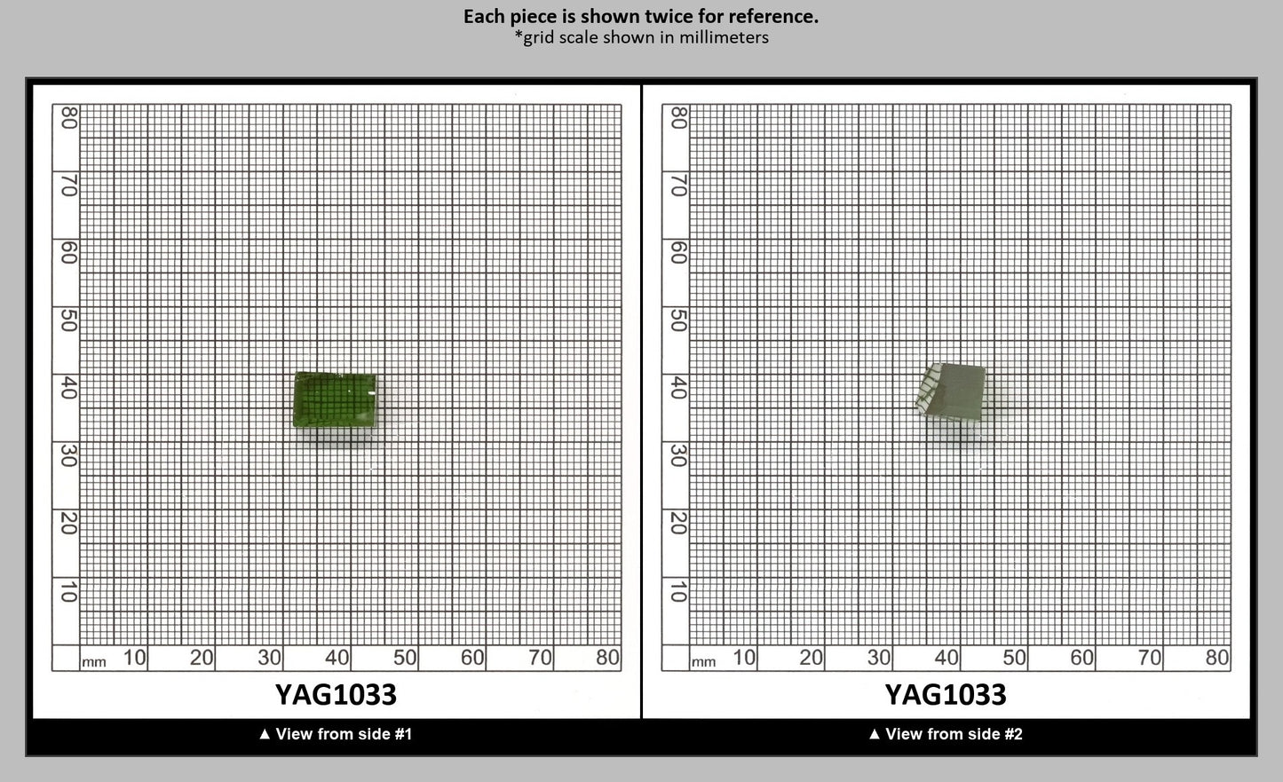 Christmas Garnet YAG Cr3+:YAG Faceting Rough for Gem Cutting - Various Sizes : YAG1033