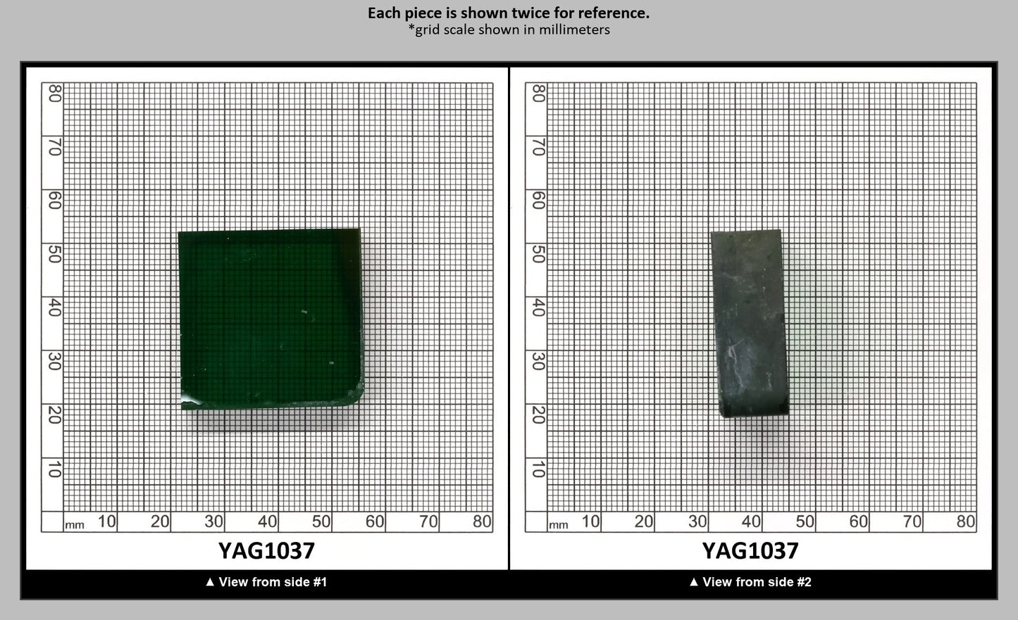 Light Green YAG Polycrystalline (Ceramic) Faceting Rough : YAG1037