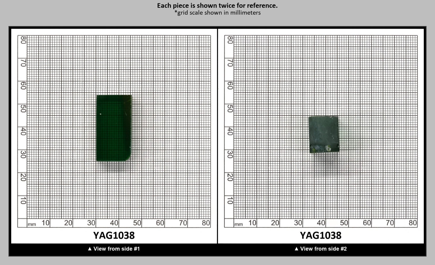 Light Green YAG Polycrystalline (Ceramic) Faceting Rough : YAG1038