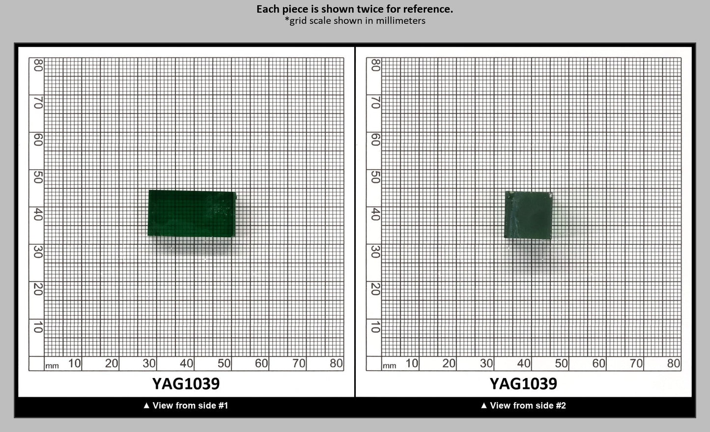 Light Green YAG Polycrystalline (Ceramic) Faceting Rough : YAG1039