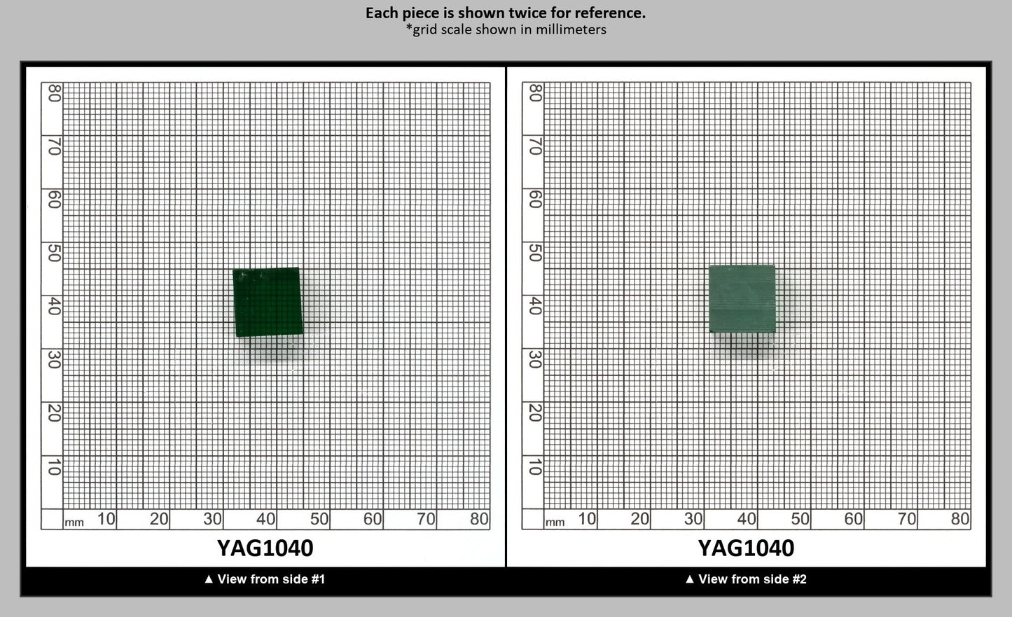 Light Green YAG Polycrystalline (Ceramic) Faceting Rough : YAG1040