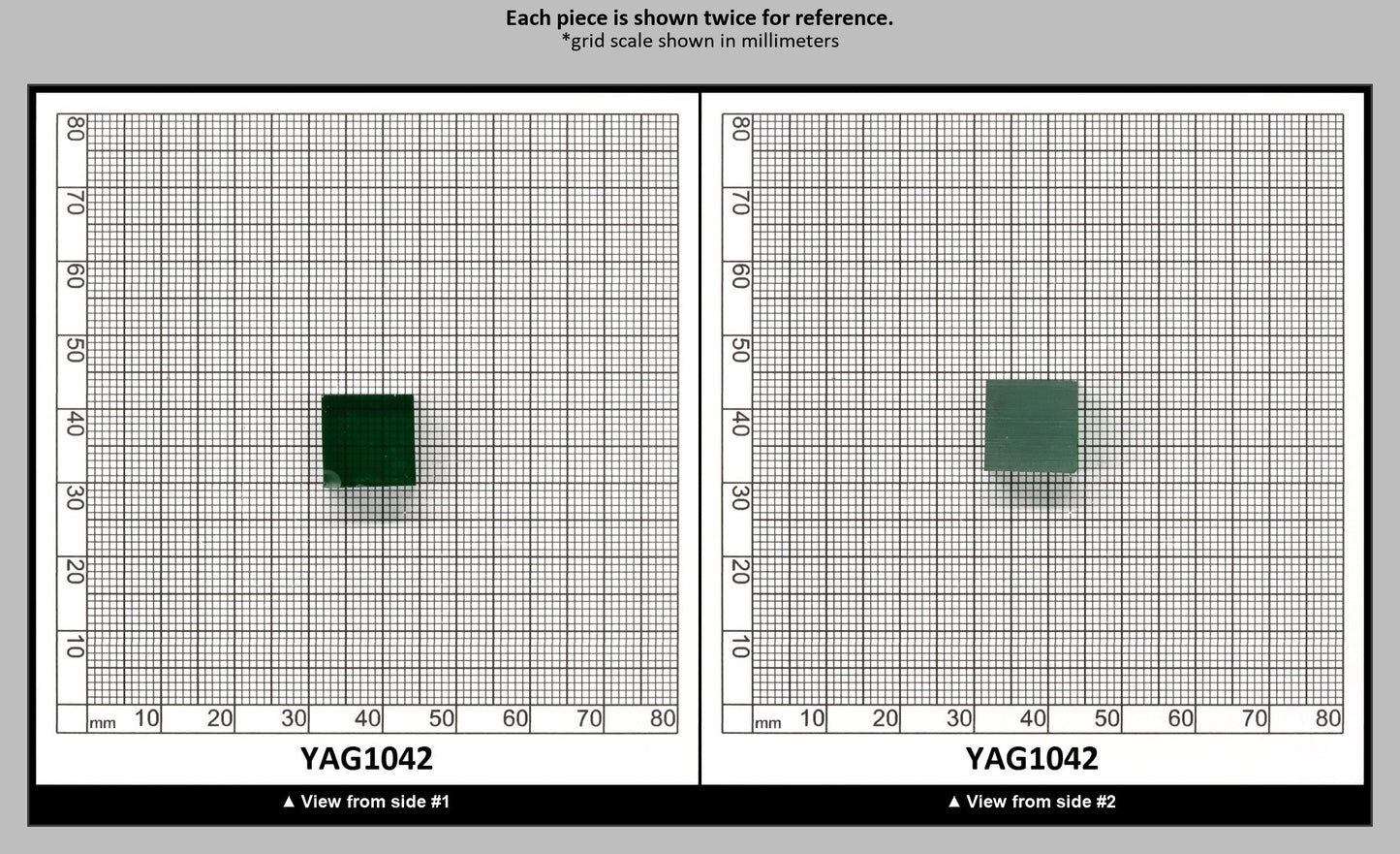 Light Green YAG Polycrystalline (Ceramic) Faceting Rough : YAG1042