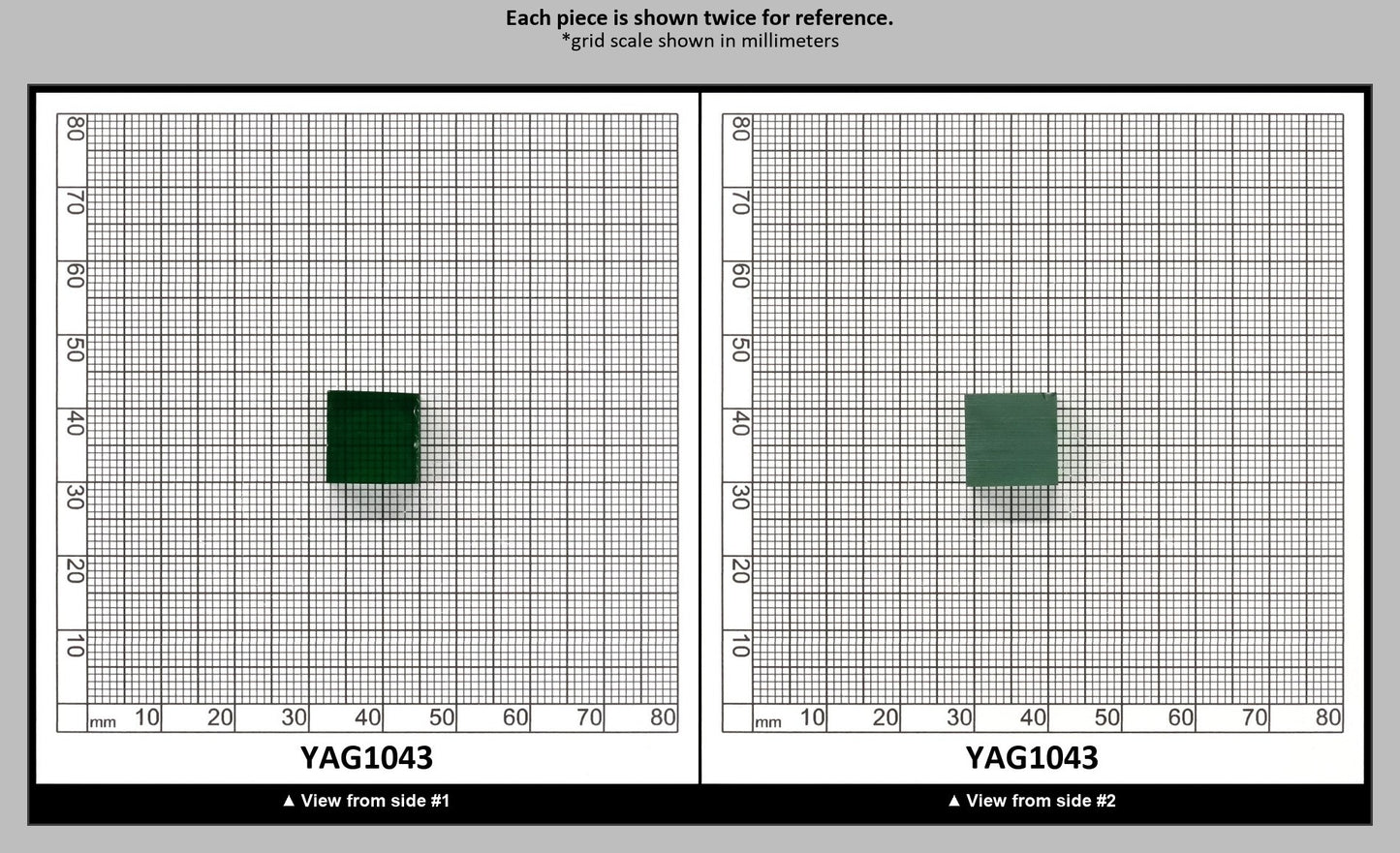 Light Green YAG Polycrystalline (Ceramic) Faceting Rough : YAG1043