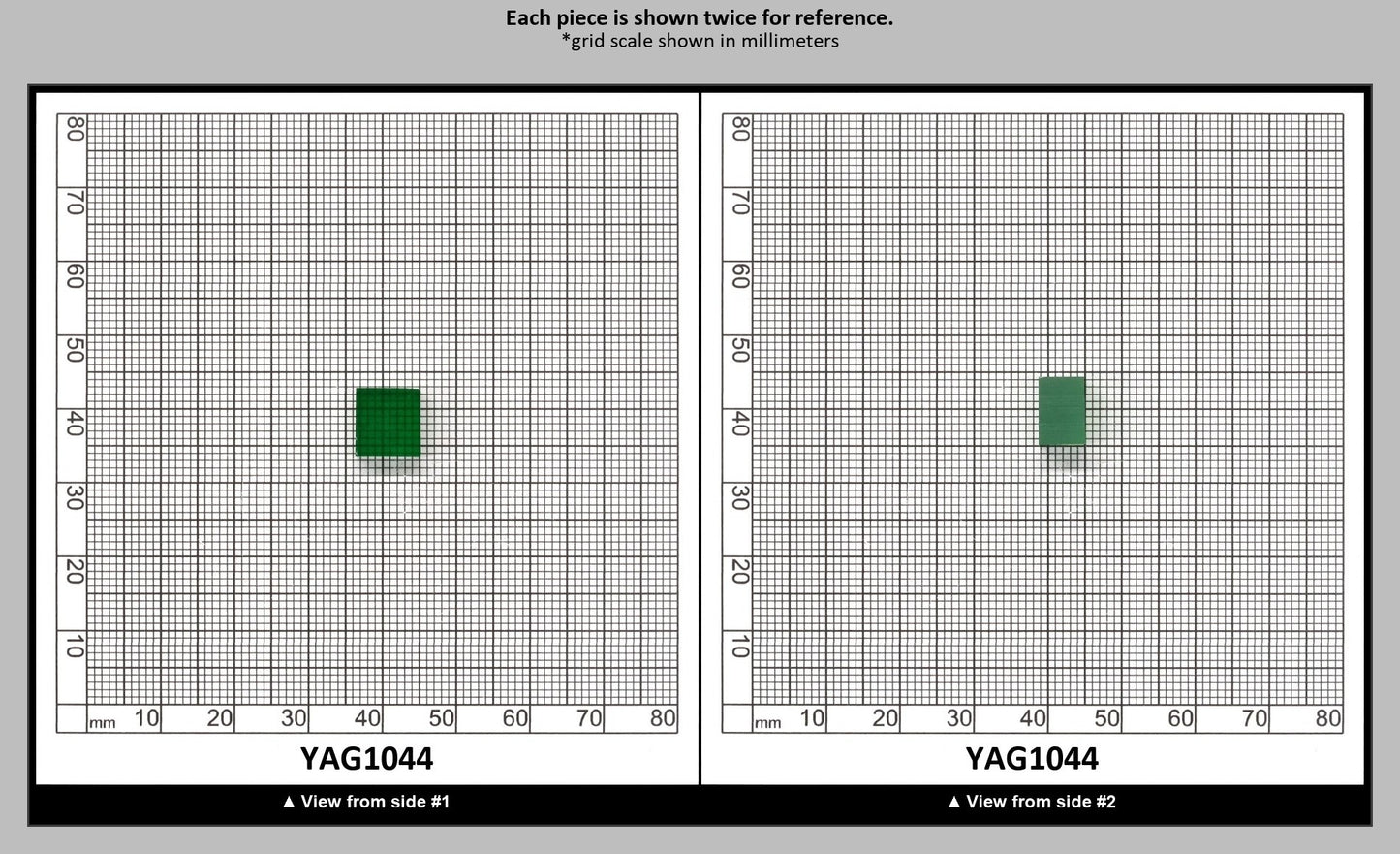 Light Green YAG Polycrystalline (Ceramic) Faceting Rough : YAG1044