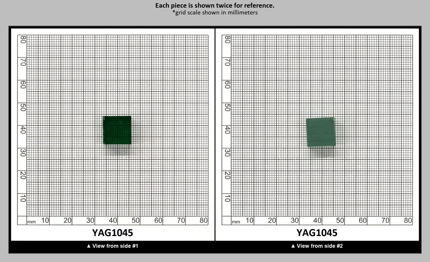Light Green YAG Polycrystalline (Ceramic) Faceting Rough : YAG1045