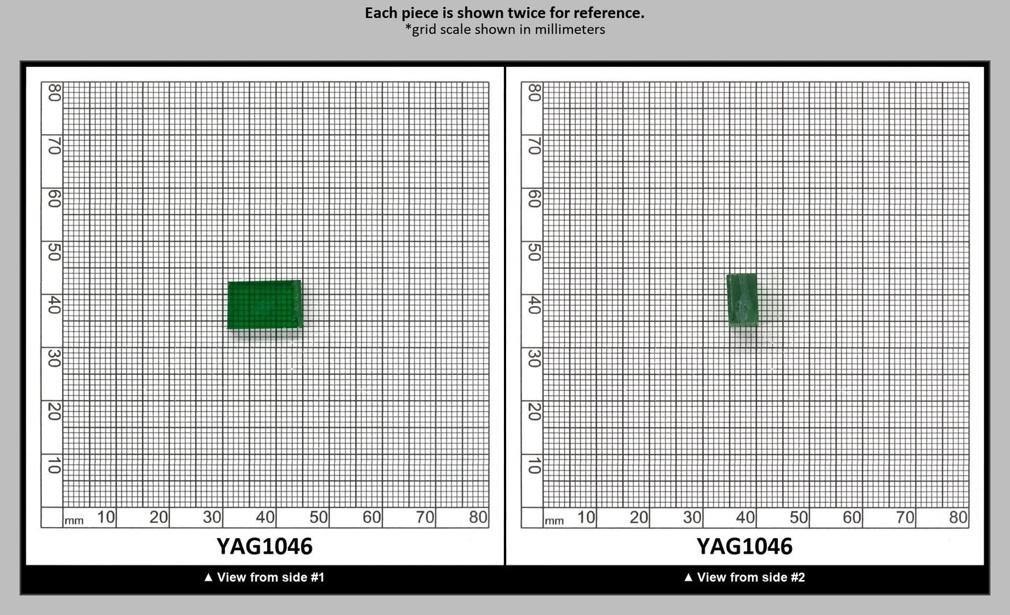 Light Green YAG Polycrystalline (Ceramic) Faceting Rough : YAG1046