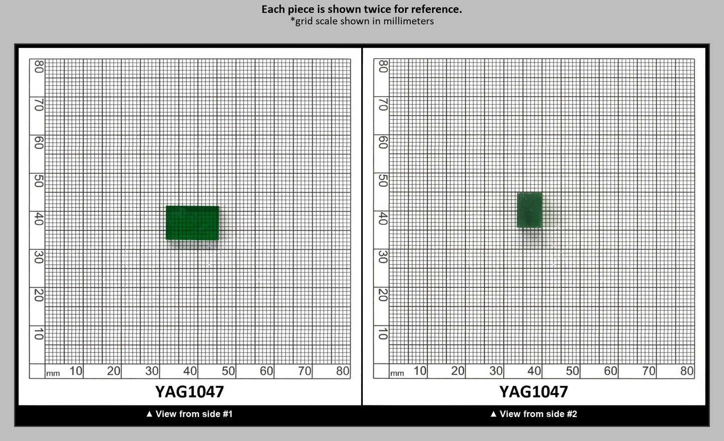 Light Green YAG Polycrystalline (Ceramic) Faceting Rough : YAG1047