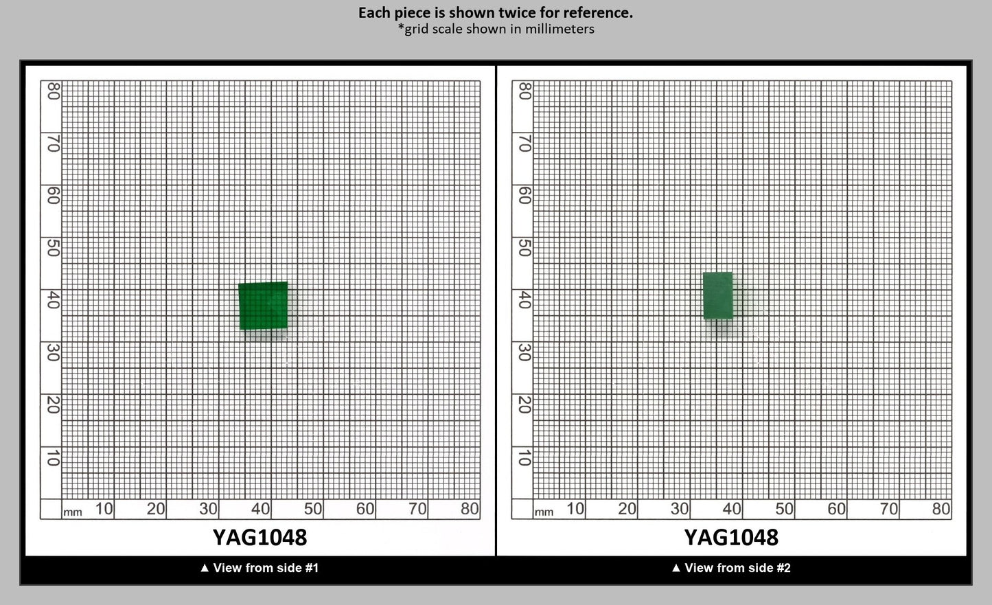 Light Green YAG Polycrystalline (Ceramic) Faceting Rough : YAG1048