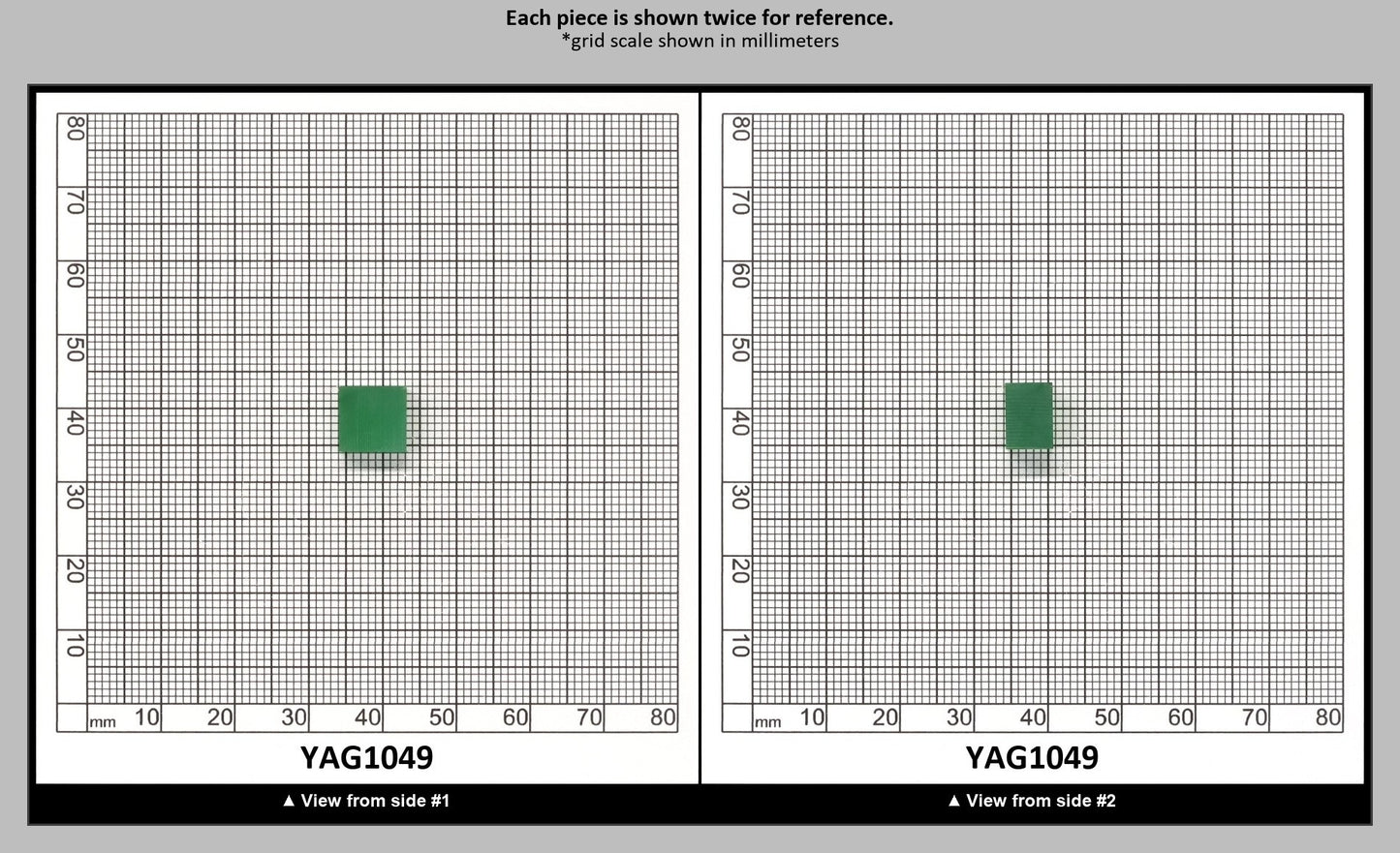Light Green YAG Polycrystalline (Ceramic) Faceting Rough : YAG1049