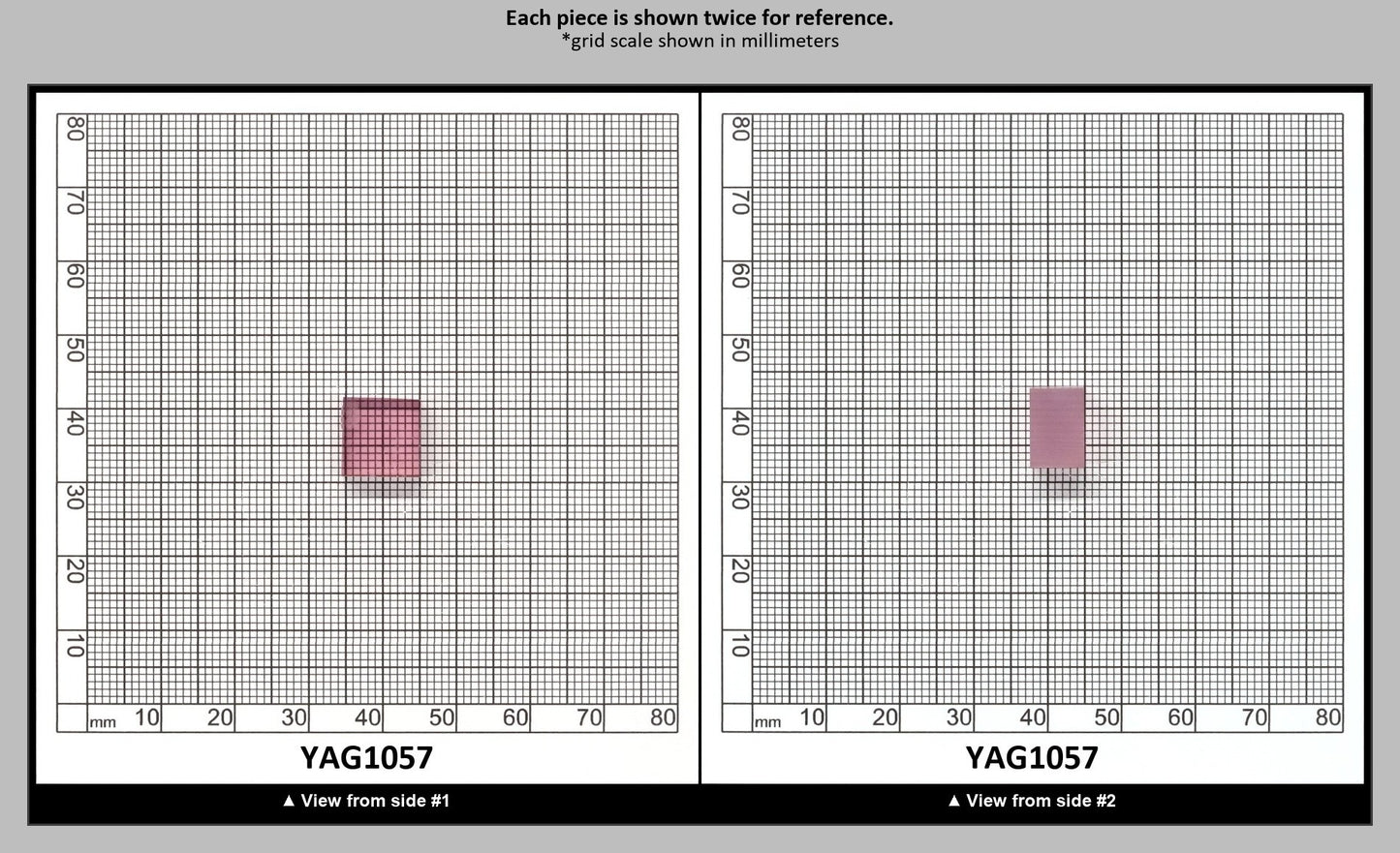 Pink Polycrystalline (Ceramic) YAG  - Faceting Rough : YAG1057