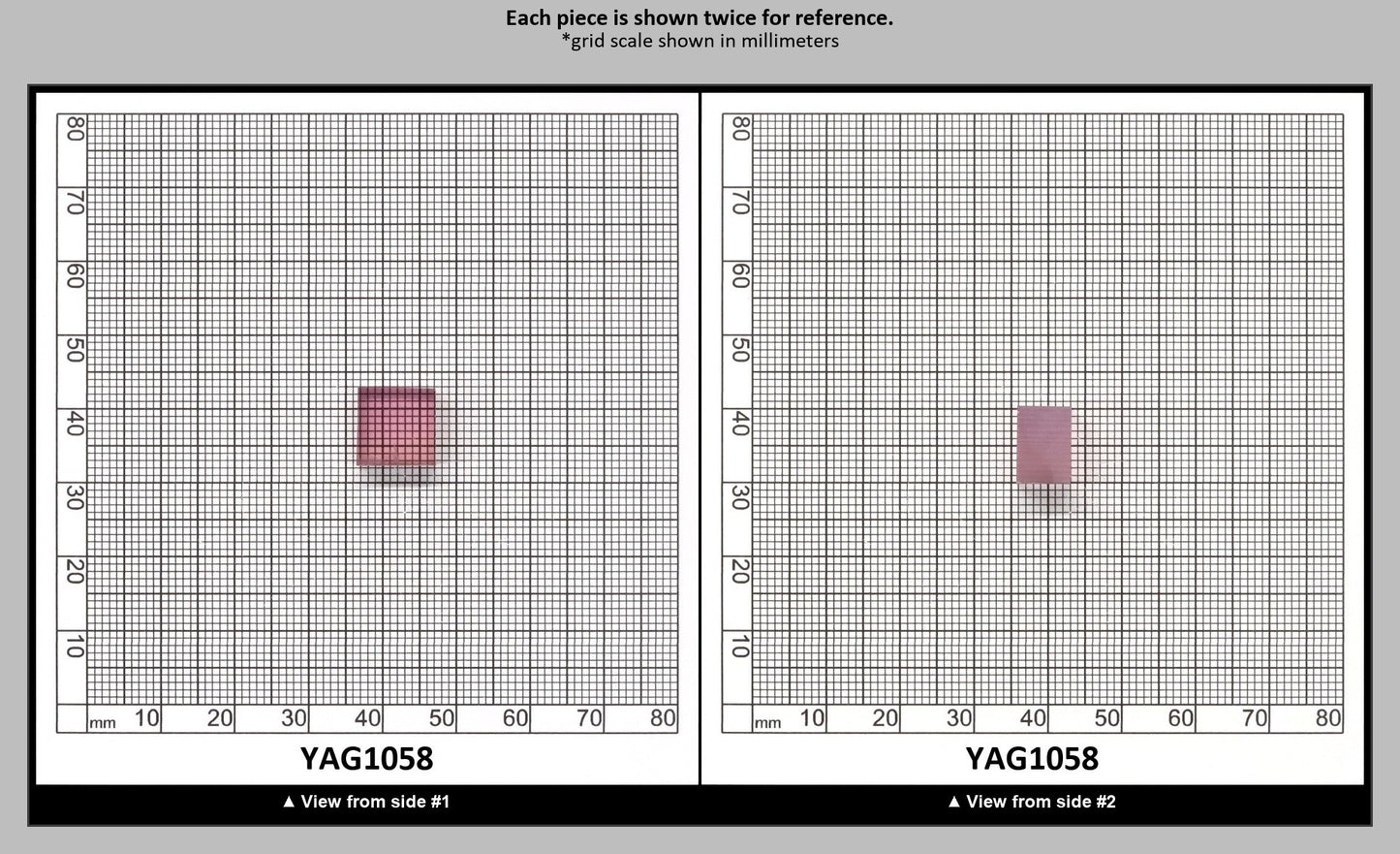Pink Polycrystalline (Ceramic) YAG  - Faceting Rough : YAG1058